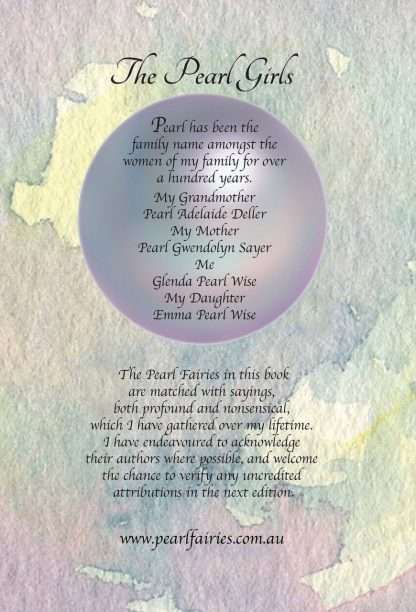 The Pearl Girls - Pearl has been the family name amongst women of my family for over a hundred years.